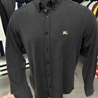 Burberry Yıkamalı Modal Kırışmayan Kumaş Gömlek (3914-Siyah)
