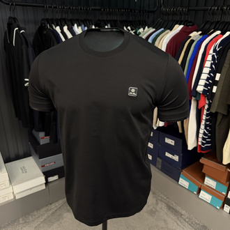 İthal Lora Piana T-shirt Kırışmayan Kumaş (9432-Siyah)