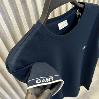 Kol Detaylı Pike Kumaş T-shirt (15019-Lacivert)