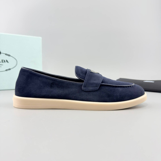 Prada Lacivert Süet Loafer (İTHAL ÜRÜN)