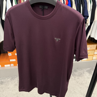 İthal Prada T-shirt Kırışmayan Kumaş (9460-Mürdüm)