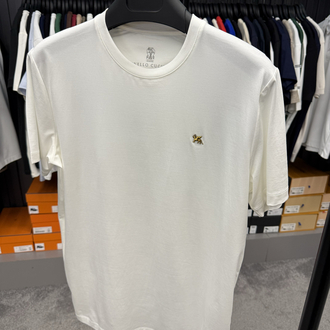 İthal Brunello Cucınelli T-shirt Kırışmayan Kumaş (9427-Beyaz)