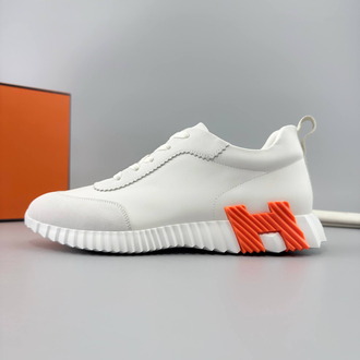 Hermes Beyaz Deri Sneakers (İTHAL ÜRÜN)
