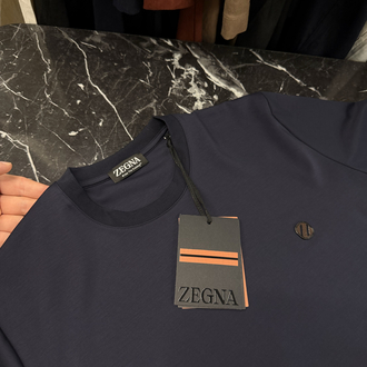 İthal Zegna T-shirt Kırışmayan Kumaş (9461-Lacivert)