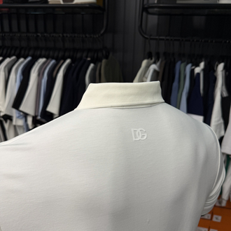 İthal Dolce Gabbana Polo Yaka Kırışmayan Kumaş (10081-Beyaz)