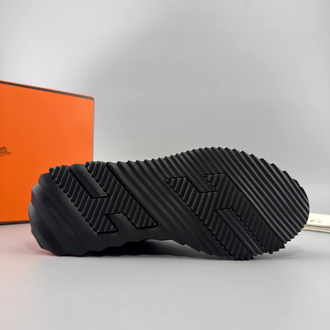 Hermes Siyah Deri Sneakers (İTHAL ÜRÜN)