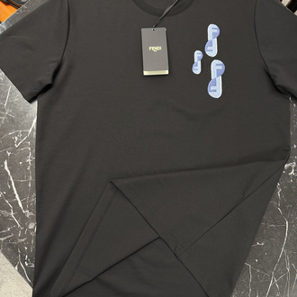 İthal Fendi T-shirt Kırışmayan Kumaş (9447-Siyah)