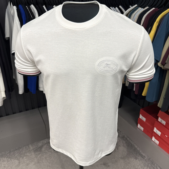 İthal Etro T-shirt Kırışmayan Kumaş (290001-Beyaz)