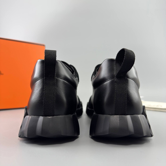 Hermes Siyah Deri Sneakers (İTHAL ÜRÜN)