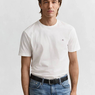 Modal Kırışmayan Kumaş T-shirt  (15048-Beyaz)
