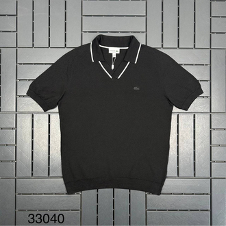 V Yaka Triko Polo Yaka (33040-Siyah)