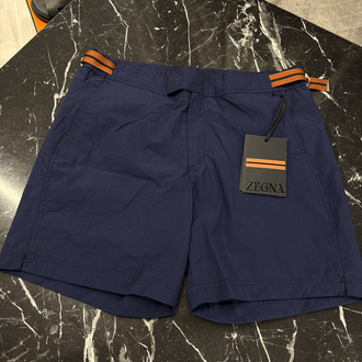 Zegna Premium Deniz Şortu ve Şort Kapri (5165-Lacivert)