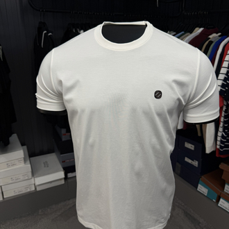 İthal Zegna T-shirt Kırışmayan Kumaş (9461-Beyaz)