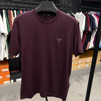 İthal Prada T-shirt Kırışmayan Kumaş (9460-Mürdüm)