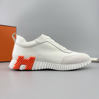 Hermes Beyaz Deri Sneakers (İTHAL ÜRÜN)
