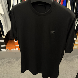 İthal Prada T-shirt Kırışmayan Kumaş (9460-Siyah)