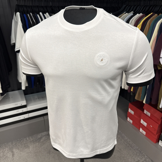 İthal BİRONİ  T-shirt Kırışmayan Kumaş (26096-Beyaz)