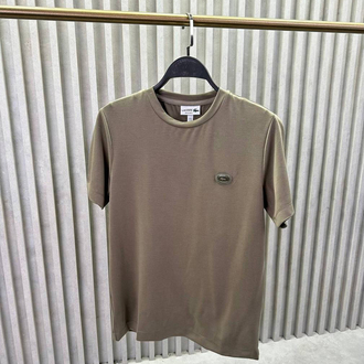 Yeni Demir Logo Modal Kırışmayan Kumaş T-shirt (15052-Haki)
