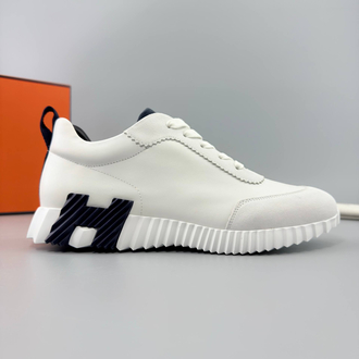 Hermes Beyaz Deri Sneakers (İTHAL ÜRÜN)