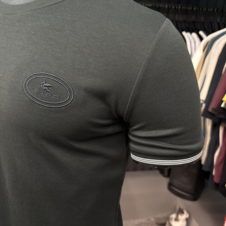 İthal Etro T-shirt Kırışmayan Kumaş (290001-Haki)