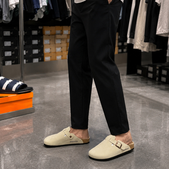 Birkenstock Yeni Sezon Boston Süet Terlik (Ekru)