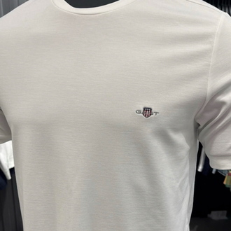 Modal Kırışmayan Kumaş T-shirt  (15048-Beyaz)