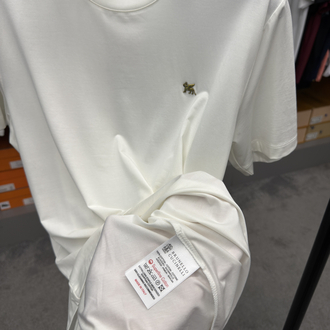 İthal Brunello Cucınelli T-shirt Kırışmayan Kumaş (9427-Beyaz)