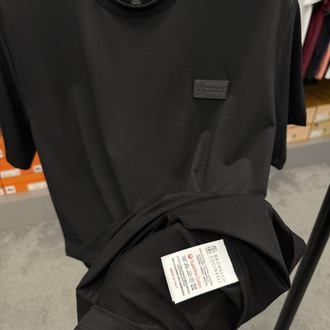 İthal Brunello Cucınelli T-shirt Kırışmayan Kumaş (9450-Siyah)