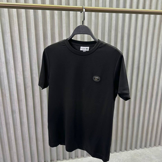 Yeni Demir Logo Modal Kırışmayan Kumaş T-shirt (15052-Siyah)