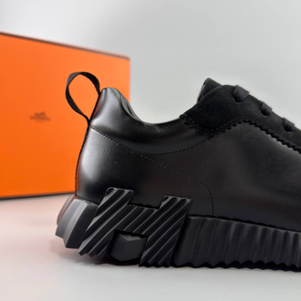 Hermes Siyah Deri Sneakers (İTHAL ÜRÜN)
