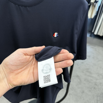 İthal Moncler T-shirt Kırışmayan Kumaş (418-Lacivert)
