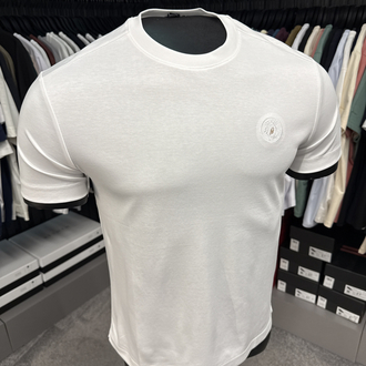 İthal BİRONİ  T-shirt Kırışmayan Kumaş (26096-Beyaz)