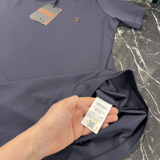 İthal Zegna T-shirt Kırışmayan Kumaş (9461-Lacivert)