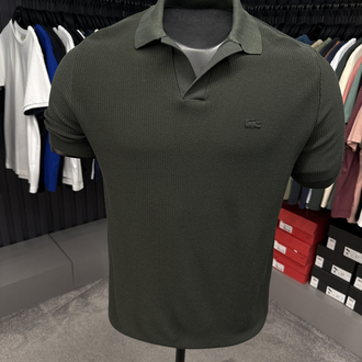 Örme V Triko Polo Yaka (Haki-33036)