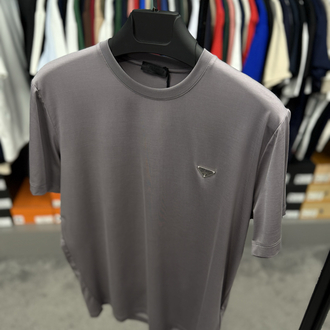 İthal Prada T-shirt Kırışmayan Kumaş (9460-Gri)