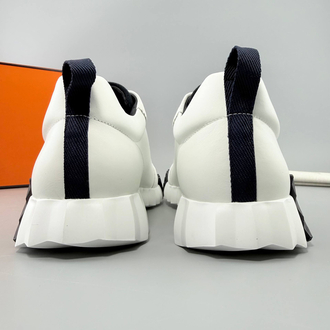 Hermes Beyaz Deri Sneakers (İTHAL ÜRÜN)