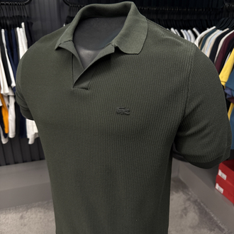 Örme V Triko Polo Yaka (Haki-33036)