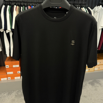 İthal Brunello Cucınelli T-shirt Kırışmayan Kumaş (9419-Siyah)