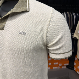 Keten Polo Yaka Triko (Ekru-33055) 
