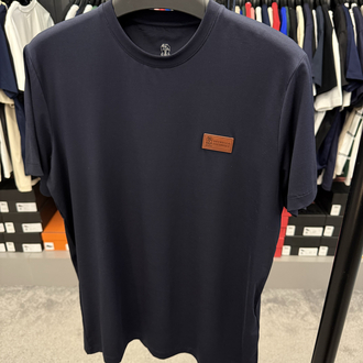 İthal Brunello Cucınelli T-shirt Kırışmayan Kumaş (9450-Lacivert)