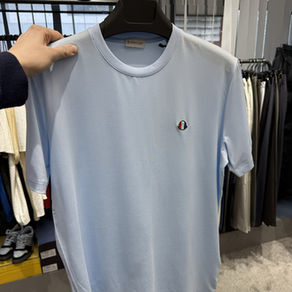 İthal Moncler T-shirt Kırışmayan Kumaş (418-Mavi)