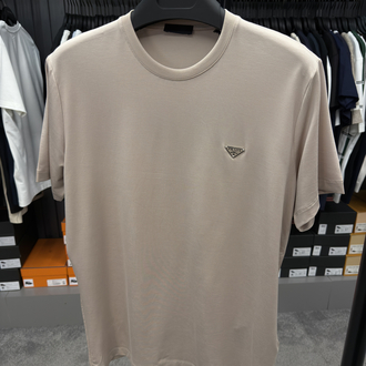 İthal Prada T-shirt Kırışmayan Kumaş (9460-Bej)