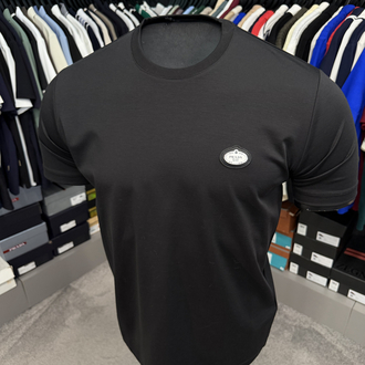 İthal Prada T-shirt Kırışmayan Kumaş (9430-Siyah)