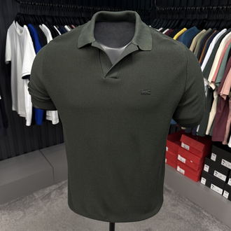 Örme V Triko Polo Yaka (Haki-33036)