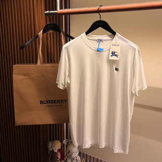 İthal Burberry T-shirt Kırışmayan Kumaş (9224-Beyaz)