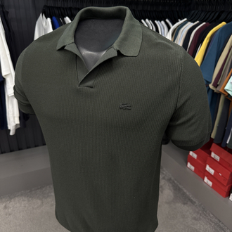 Örme V Triko Polo Yaka (Haki-33036)