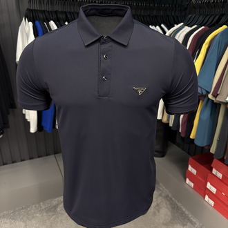 İthal Prada Polo Yaka Kırışmayan Kumaş (10072-Lacivert)