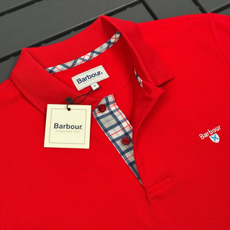 Barbour Polo Yaka (10076-Kırmızı)