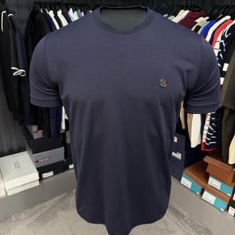 İthal Zegna T-shirt Kırışmayan Kumaş (9461-Lacivert)