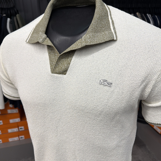 Keten Polo Yaka Triko (Ekru-33055) 